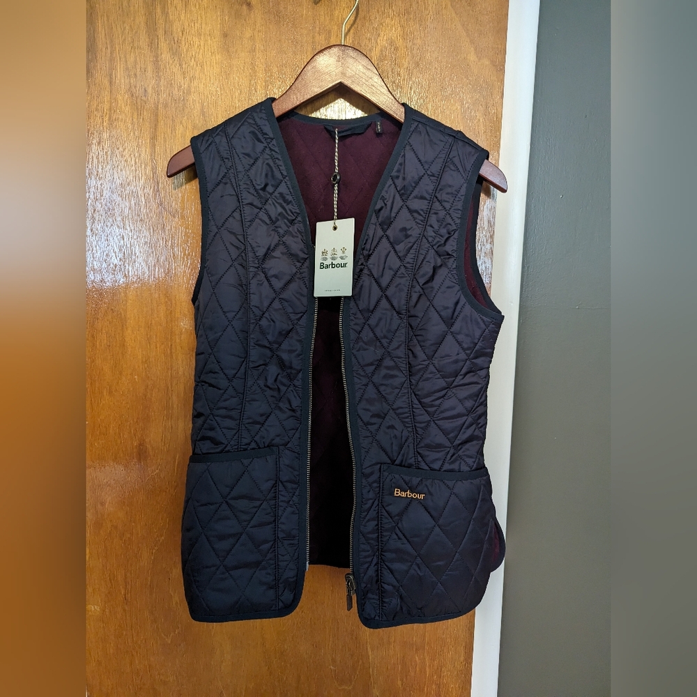 NWT Barbour Betty Fleece liner in Navy size 4